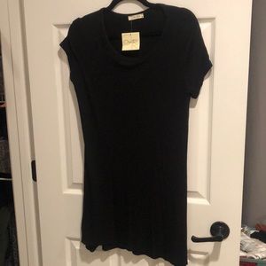 Black T-shirt dress